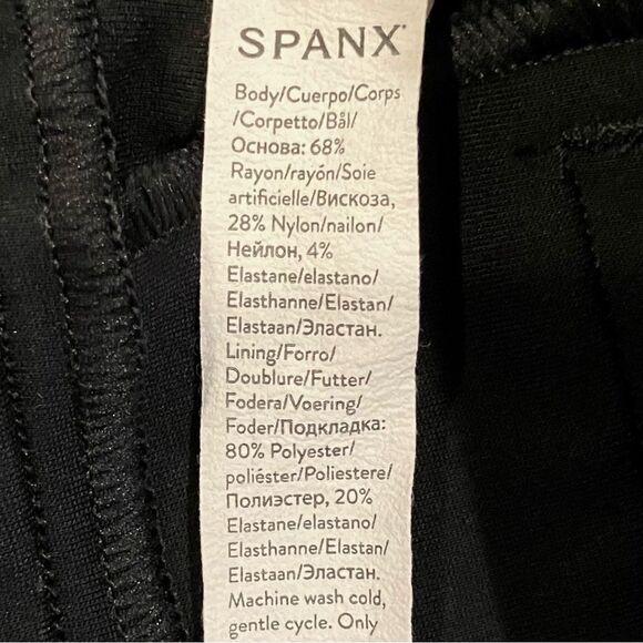 SPANX Ponte Slim Straight Pants in Dark Black Women’s L - Picture 11 of 11